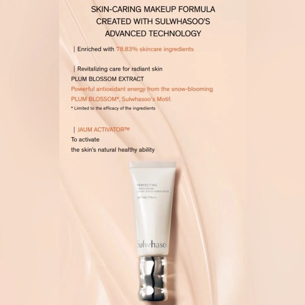Sulwhasoo Perfecting Tinted Cream SPF40/PA++ 35mL. NO. 03 SAND 1ml x 36 pcs